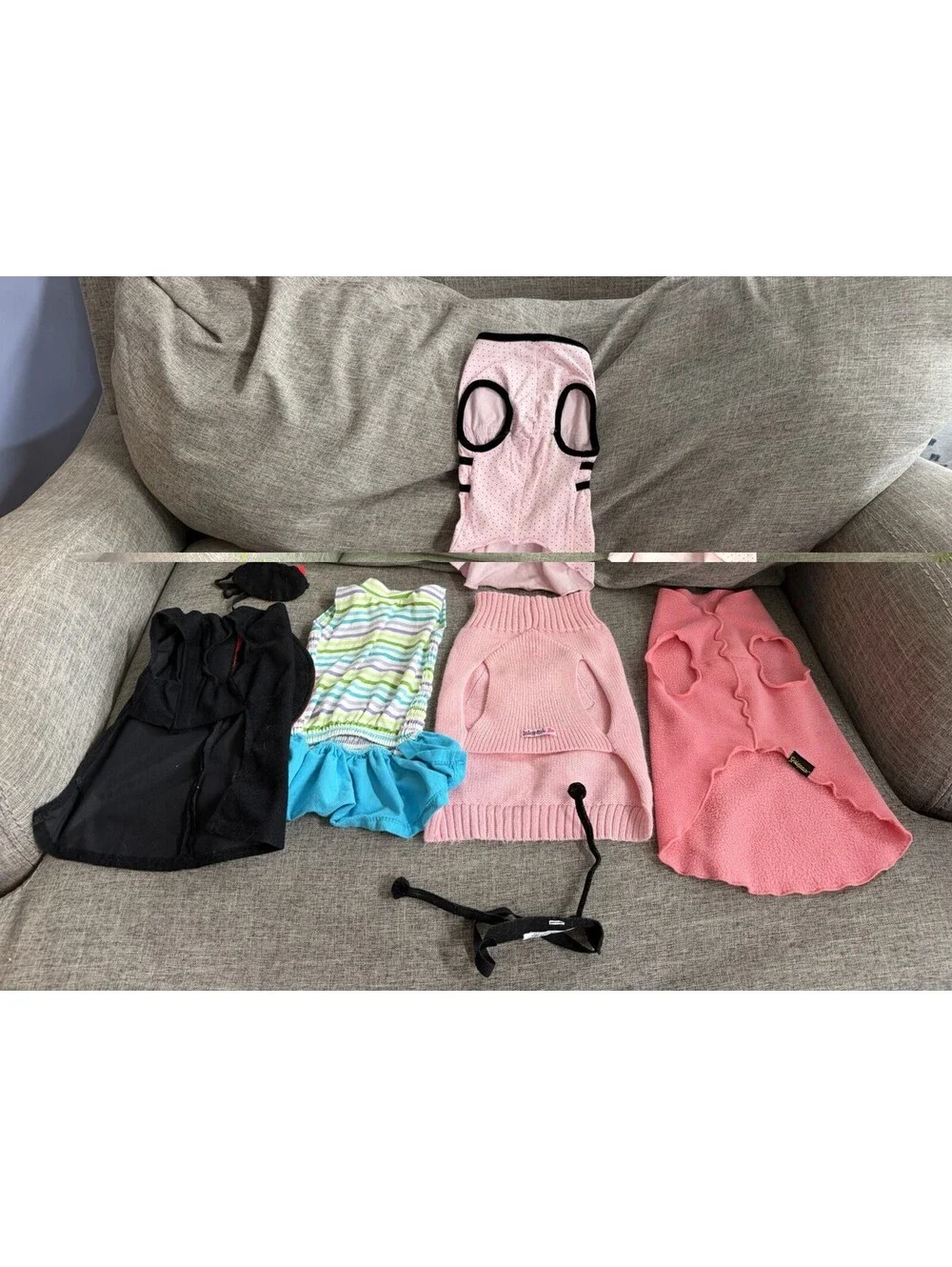 Dog Clothes Lot 5pc LuLu Pink Dress Sweater Ladybug Costume Cape Small